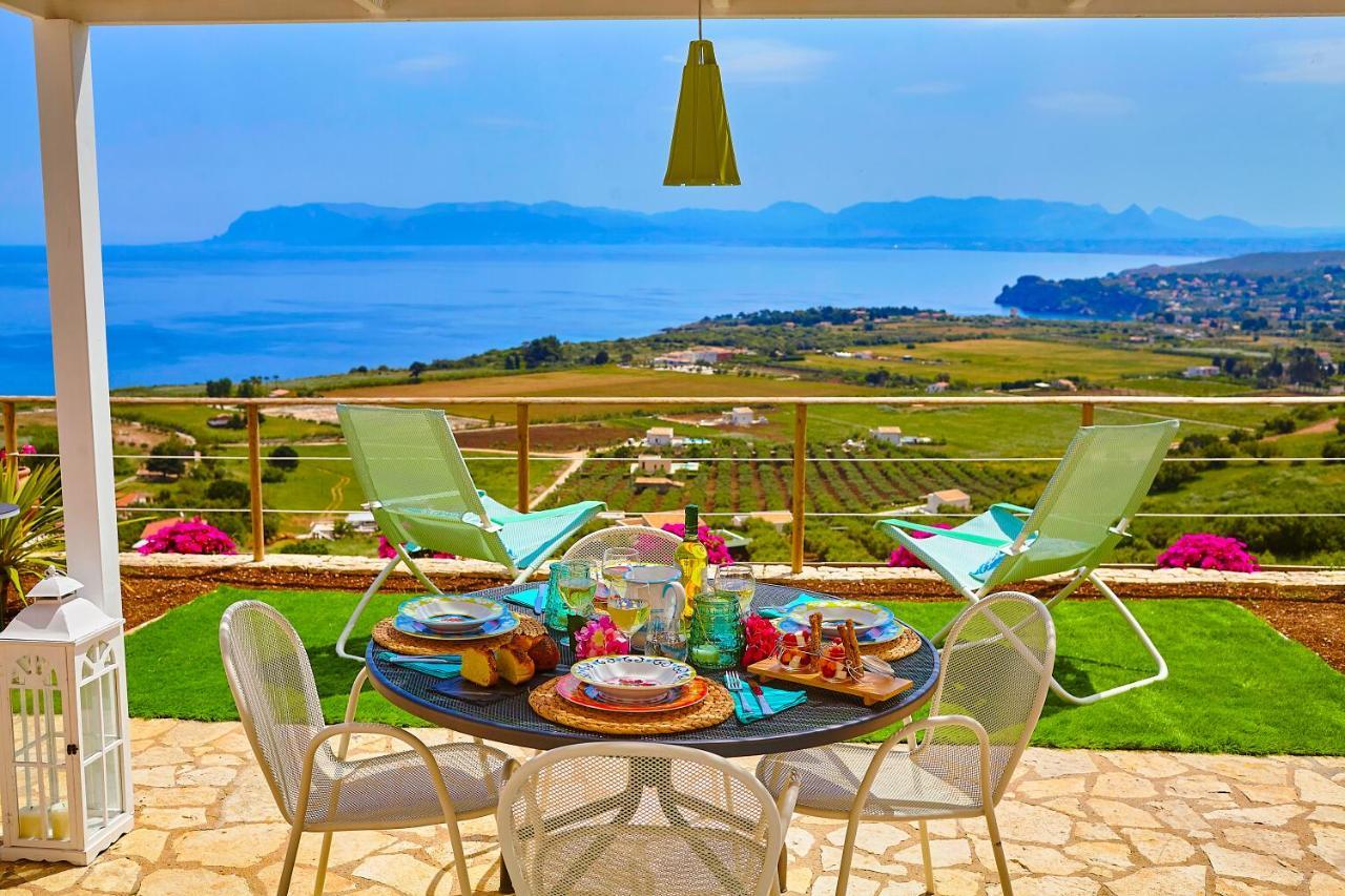 Villa Brezza Marina - Scopello-Villas Скопелло Екстер'єр фото