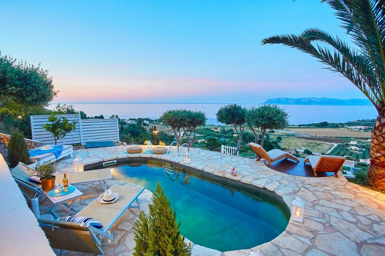 Villa Brezza Marina - Scopello-Villas Скопелло Екстер'єр фото