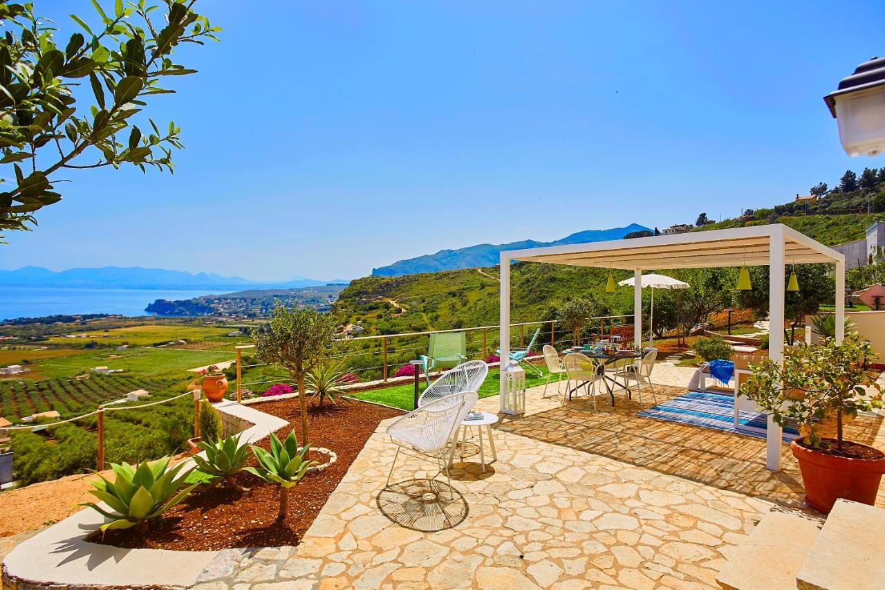 Villa Brezza Marina - Scopello-Villas Скопелло Екстер'єр фото