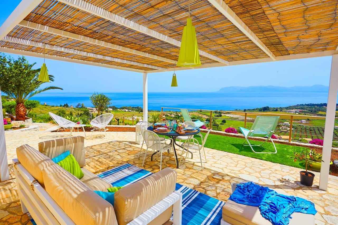 Villa Brezza Marina - Scopello-Villas Скопелло Екстер'єр фото