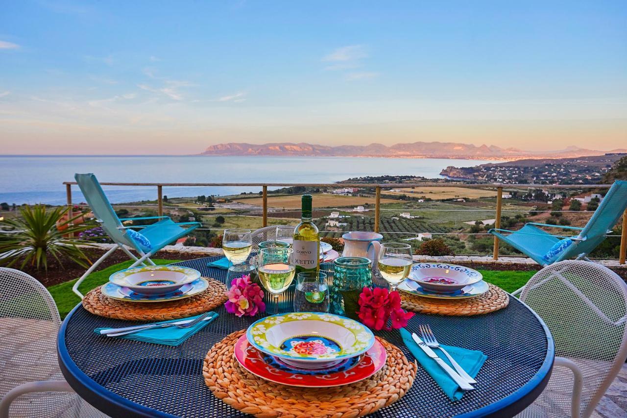 Villa Brezza Marina - Scopello-Villas Скопелло Екстер'єр фото