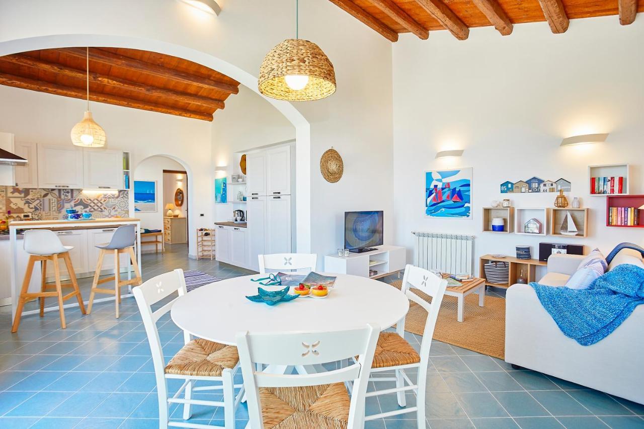 Villa Brezza Marina - Scopello-Villas Скопелло Екстер'єр фото